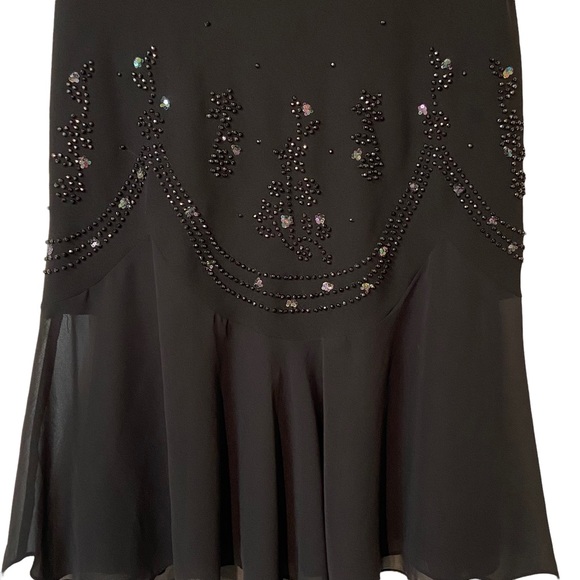 Dress Barn Embellished Little Black Dress Size 10 - Picture 3 of 8